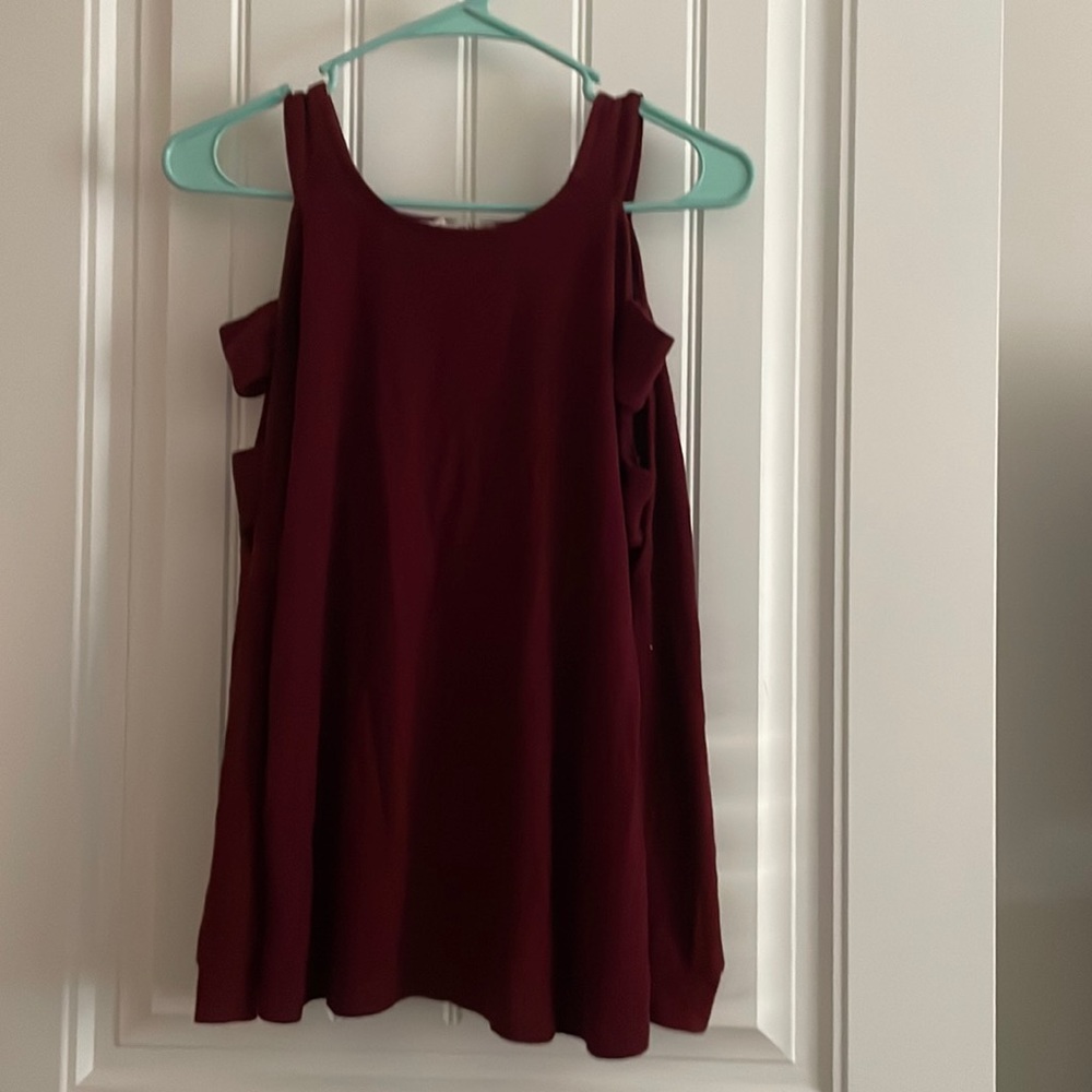 Maroon Long Sleeve Top